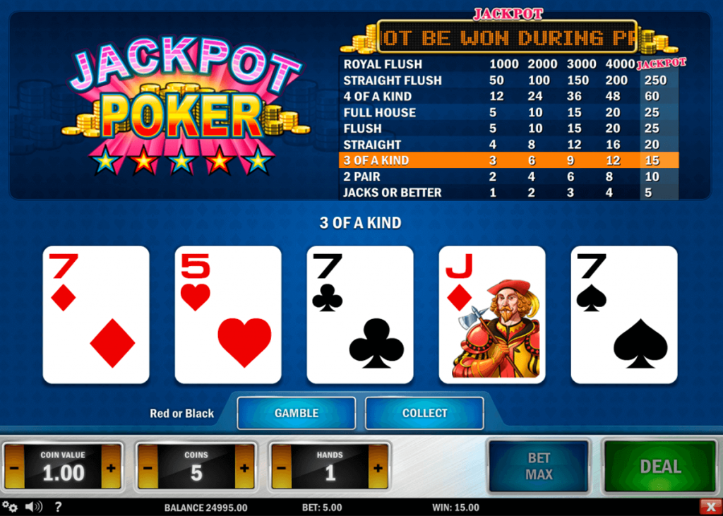 video poker game